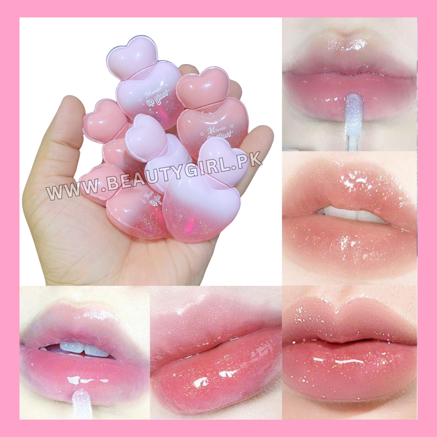 Miundo Double Heart  Magic Lip gloss
