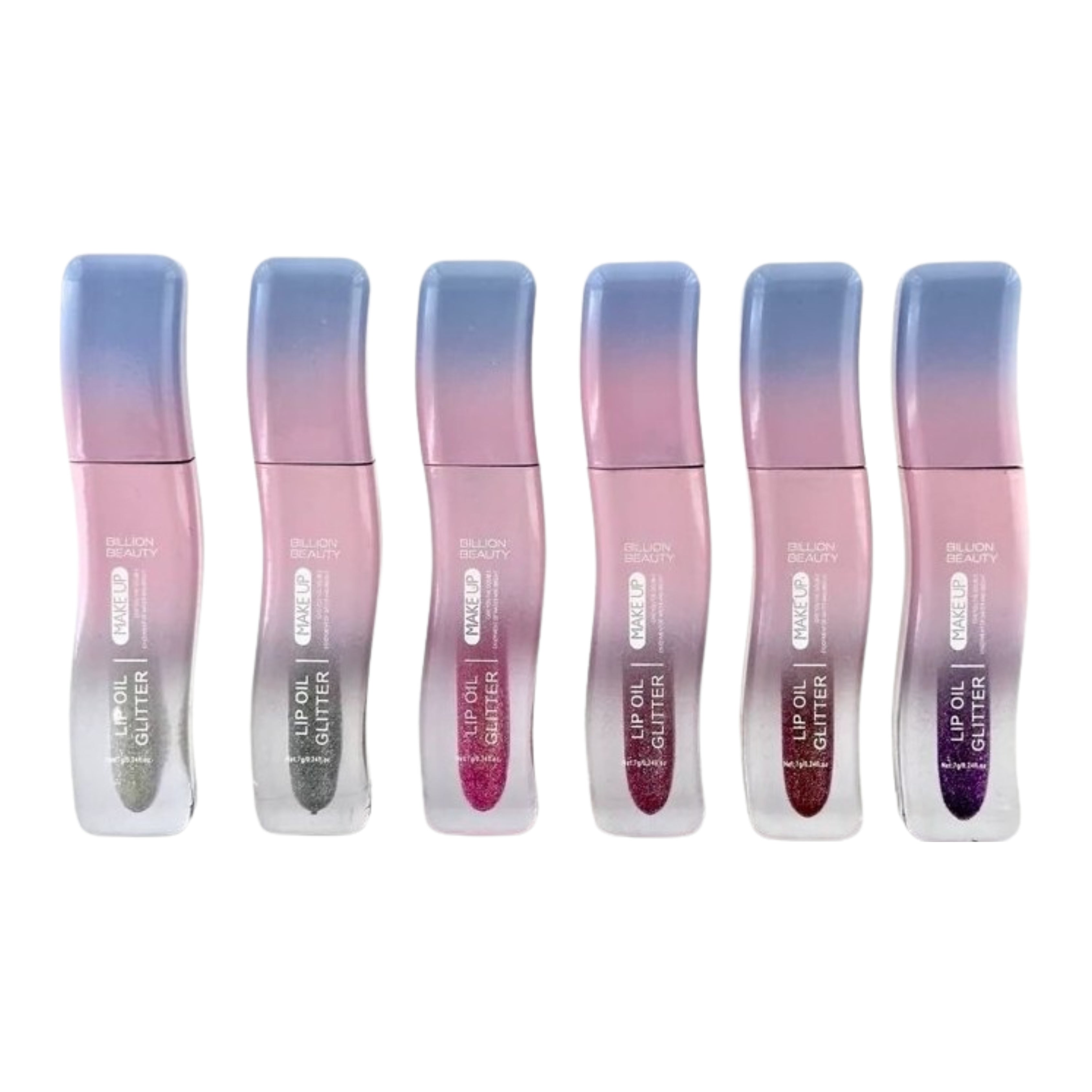 Billion Beauty Glitter Lip Oil Pack of 6