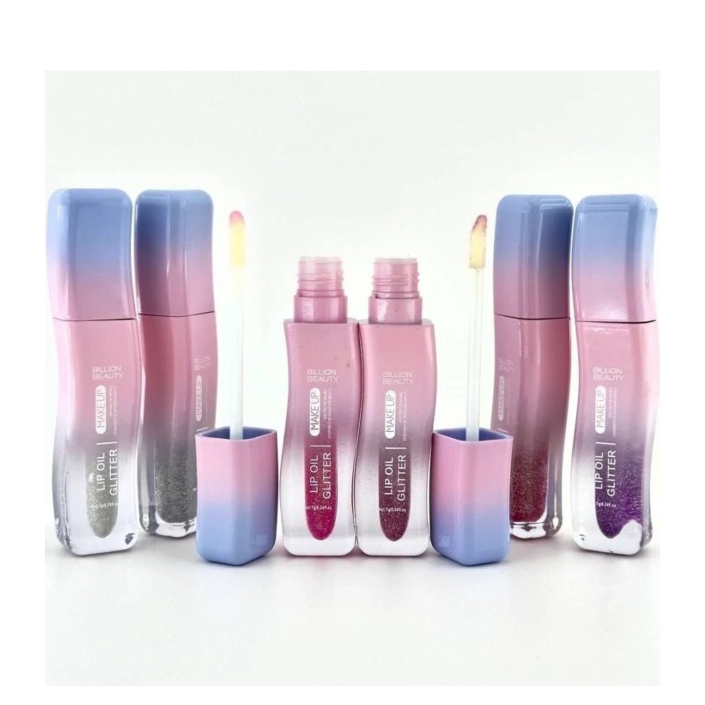 Billion Beauty Glitter Lip Oil Pack of 6