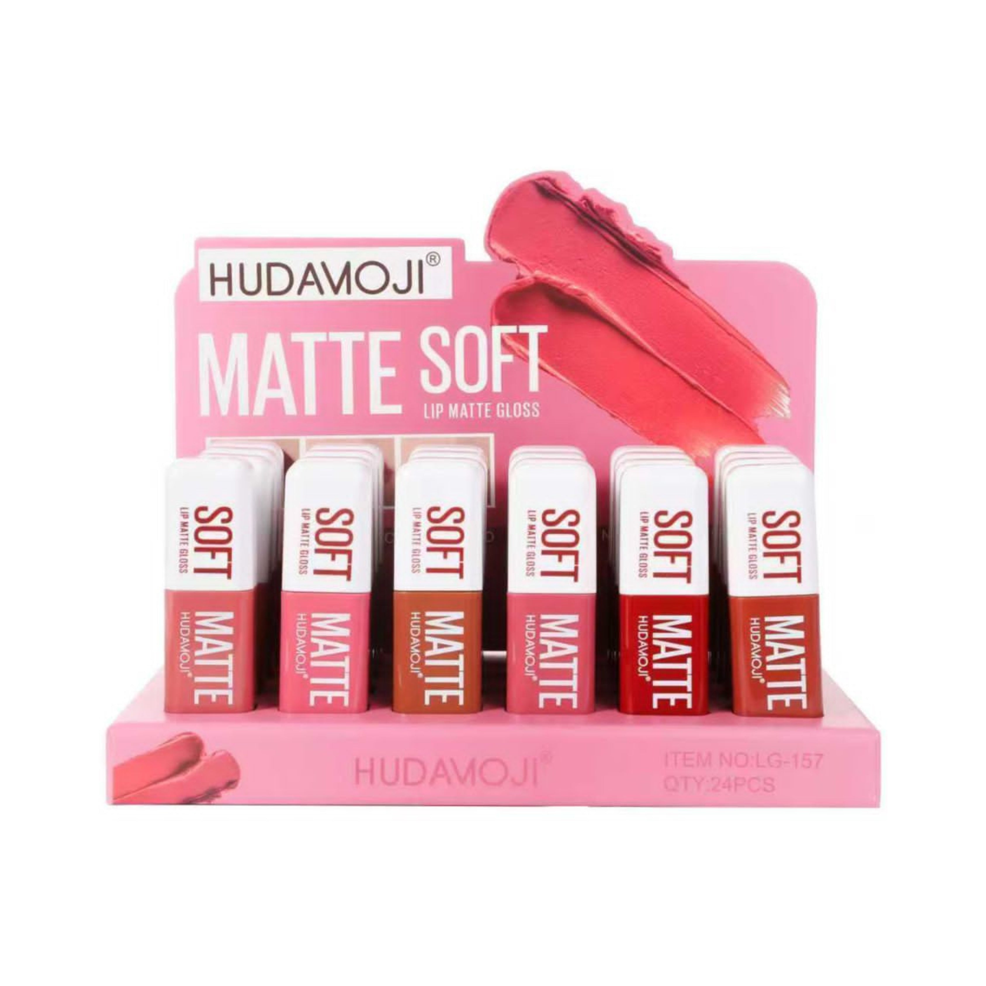 Hudamoji Soft Matte Lip Gloss Pack of 6
