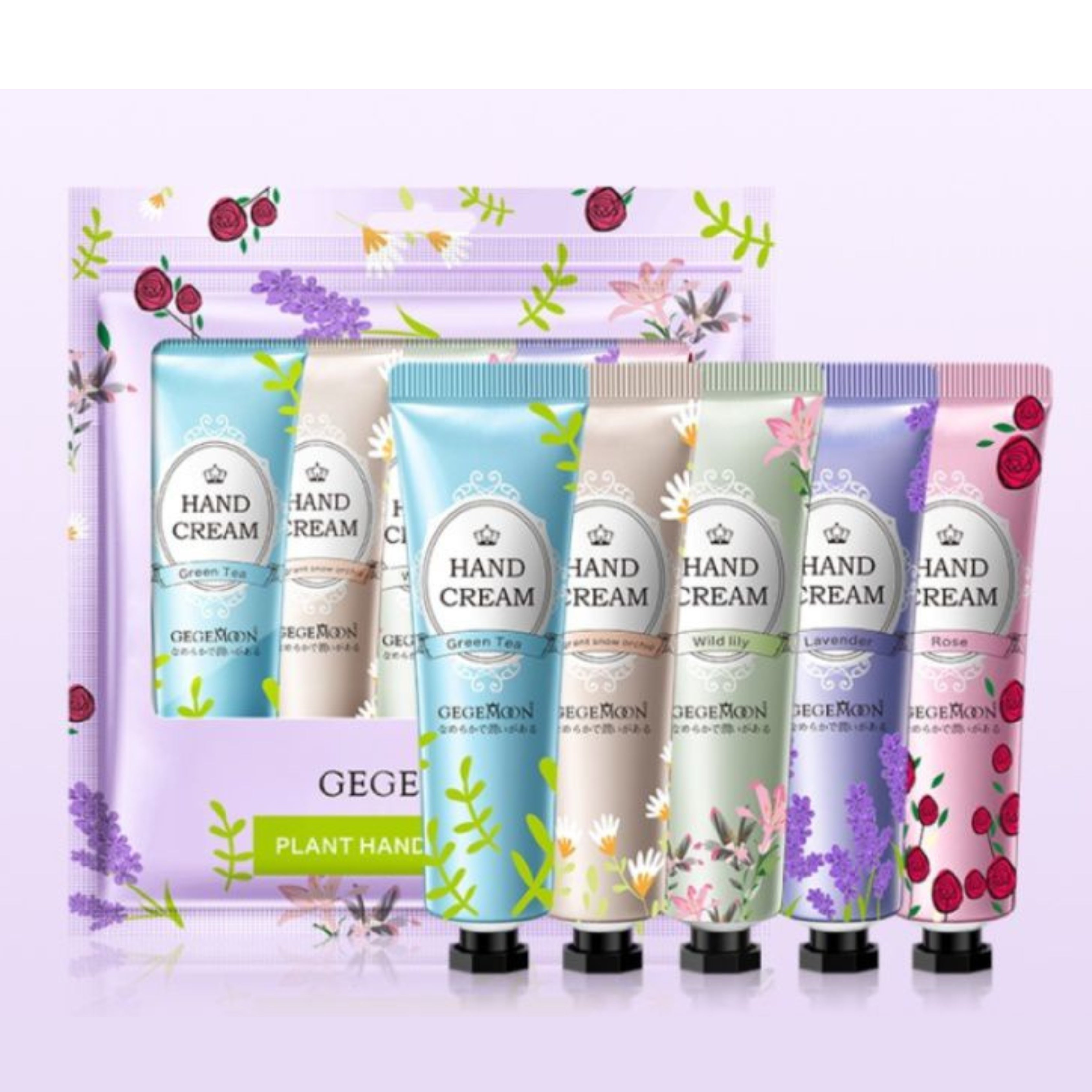 Gegemoon 5pcs Hand Cream Pouch
