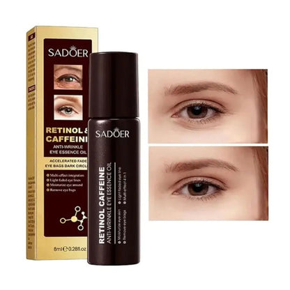 Sadoer Retinol & Caffeine Anti Wrinkle Eye Essence Oil Roll on