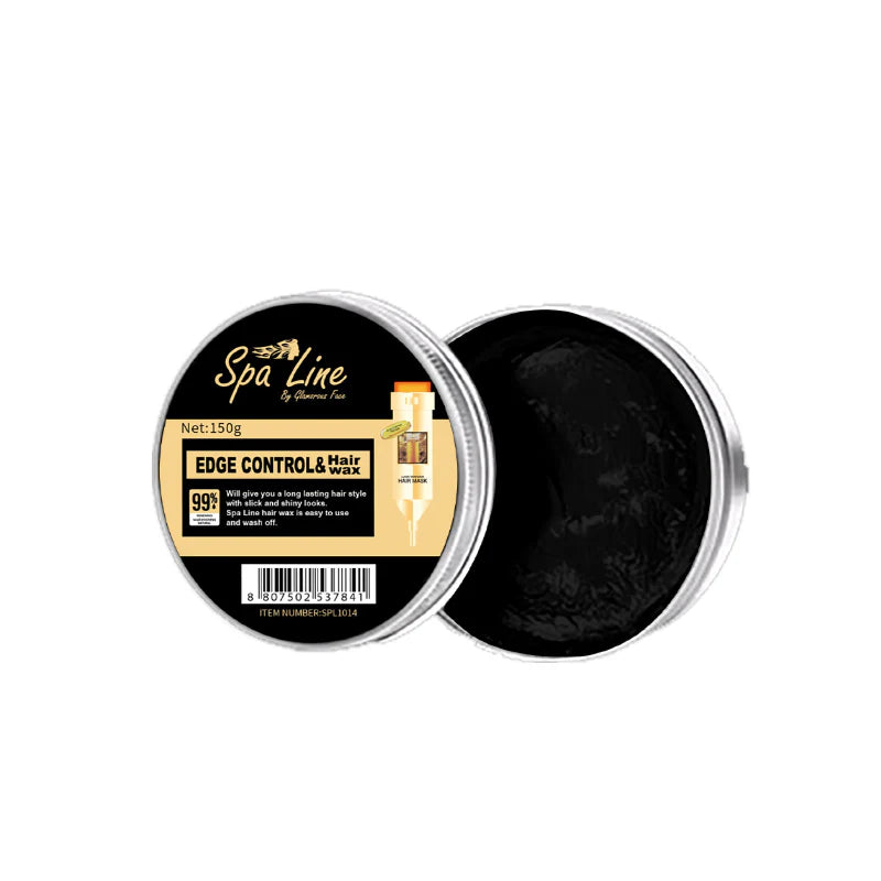 Spa Line By Glamorous Face Edge Control Hair Wax For Hair Styling 150gm (Black)