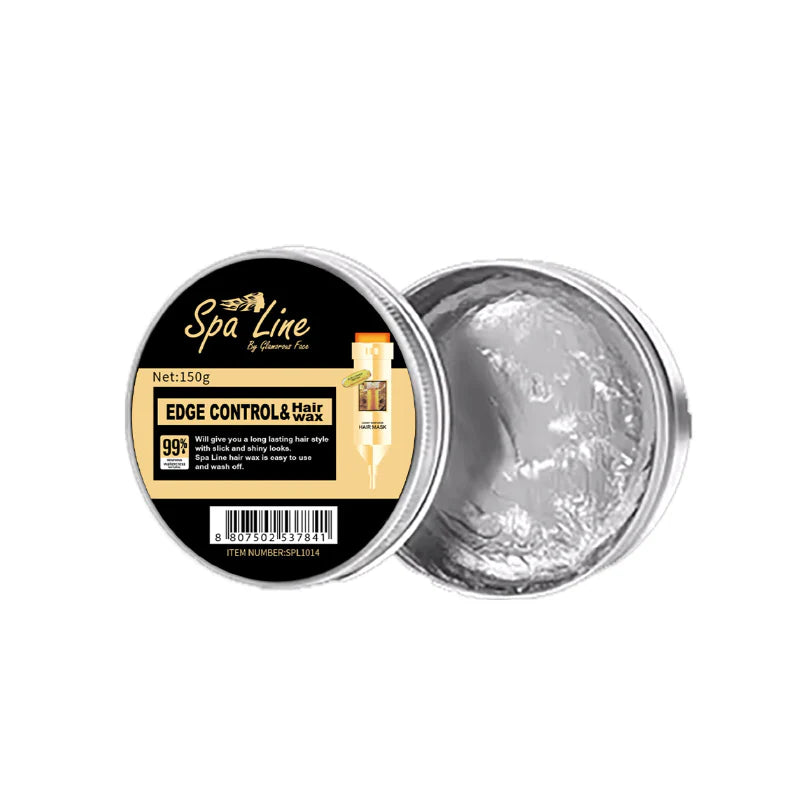 Spa Line By Glamorous Face Edge Control Hair Wax For Hair Styling 150gm (Transparent)