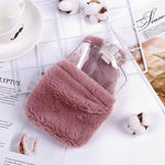 Hot Water Bottle Cover Soft Rabbit Knitted Cozy Plush Cover Bag