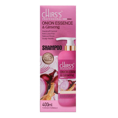 CHIRS'S Professional Onion Essence & Ginseng Shampoo -400ML