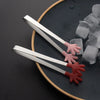 Stainless Steel Silicone Mini Tong Clip 2Pcs Set