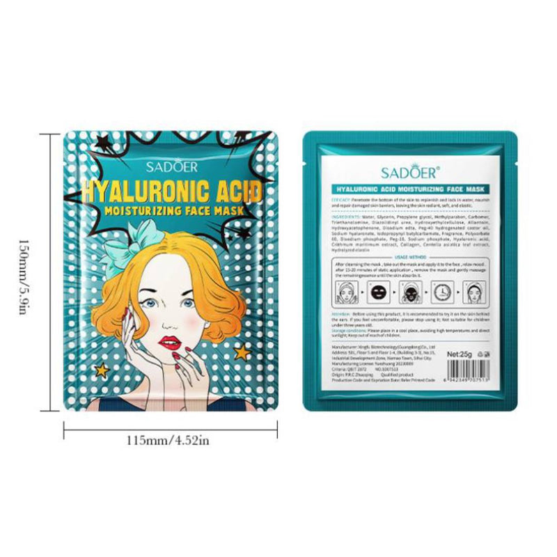 Sadoer Hyaluronic Acid Moisturizing Face Mask