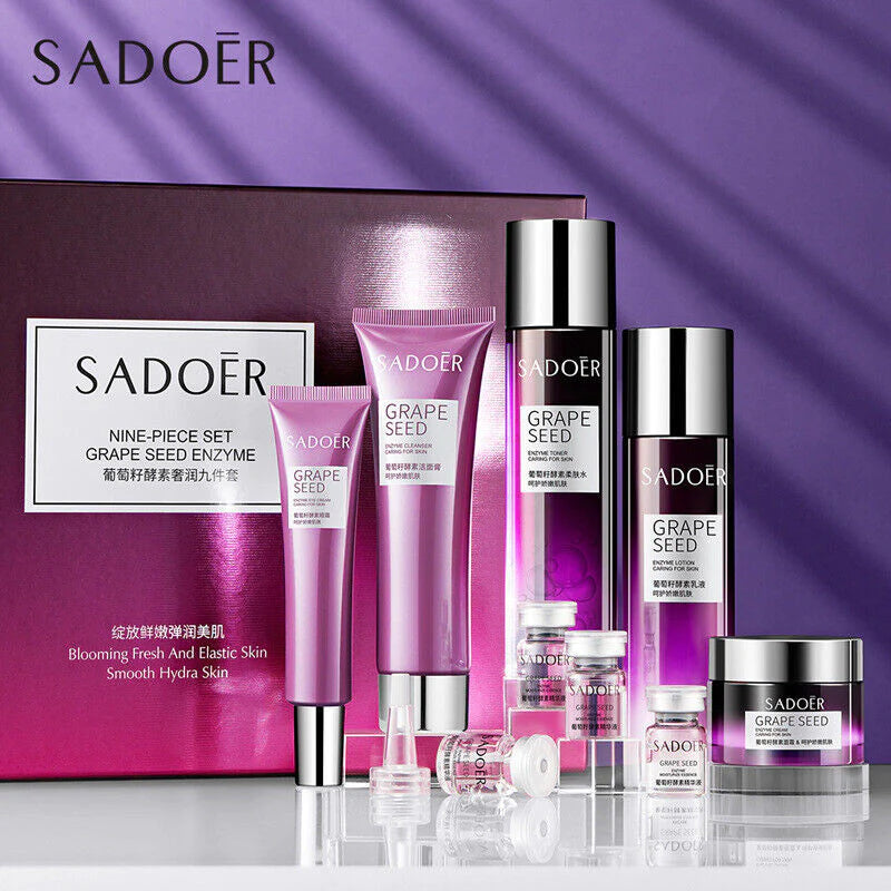 Sadoer 9in1 Grape Seed Enzyme Skin Care Kit