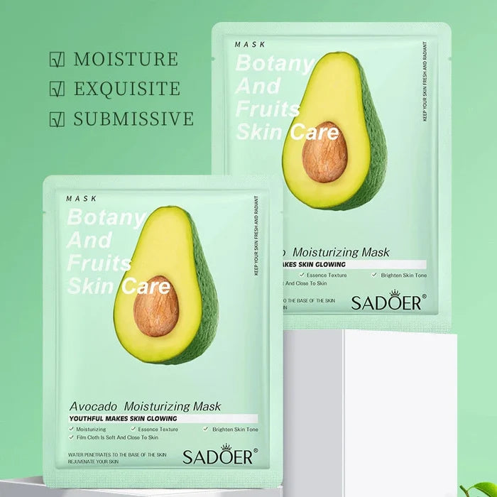 Sadoer Botany And Fruits Avocado Moisturizing Face Sheet Mask