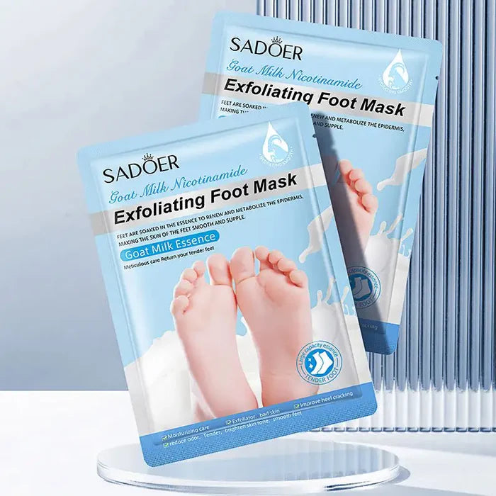 Sadoer Goat Milk Nicotinamide Exfoliating Foot Mask