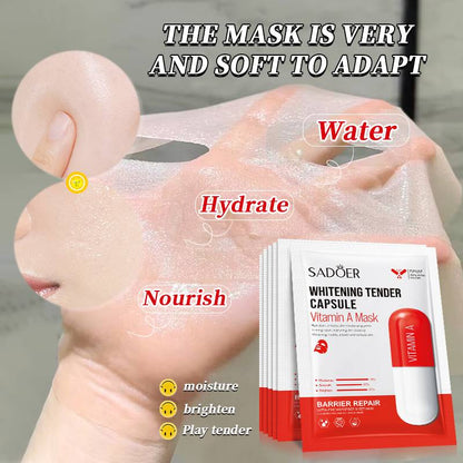 Sadoer Vitamin A Whitening Tender Capsule Facial Sheet Mask