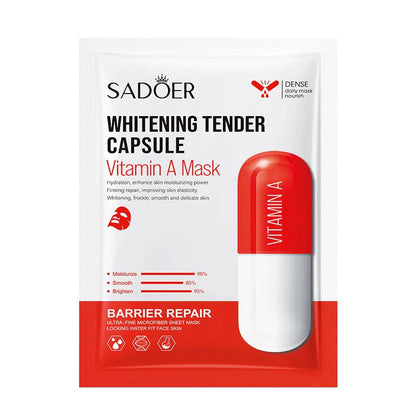 Sadoer Vitamin A Whitening Tender Capsule Facial Sheet Mask