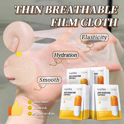 Sadoer Vitamin C Anti Oxidation Capsule Facial Sheet Mask