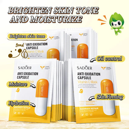 Sadoer Vitamin C Anti Oxidation Capsule Facial Sheet Mask