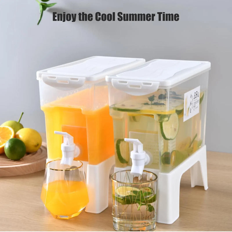 Multipurpose Beverages Water Dispenser Juice Container With Stand 3.5 Liter Capacity