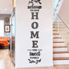 3D Mirrror Wall Sticker Welcome To Our Home The Sweet Family Acrylic Mirror Sticker