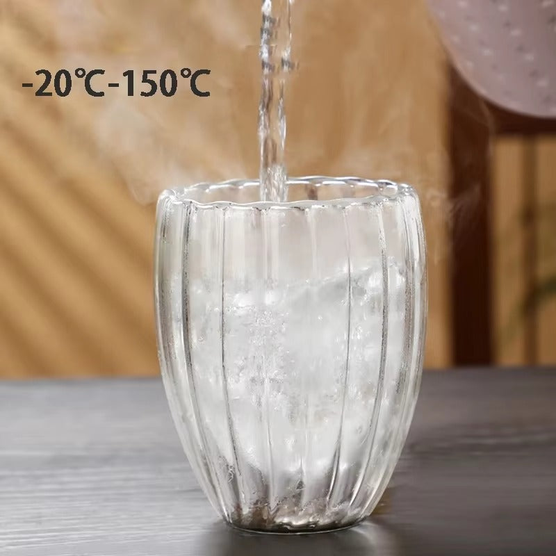 Double Wall Borosilicate Glass Mug 350ml