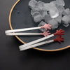 Stainless Steel Silicone Mini Tong Clip 2Pcs Set