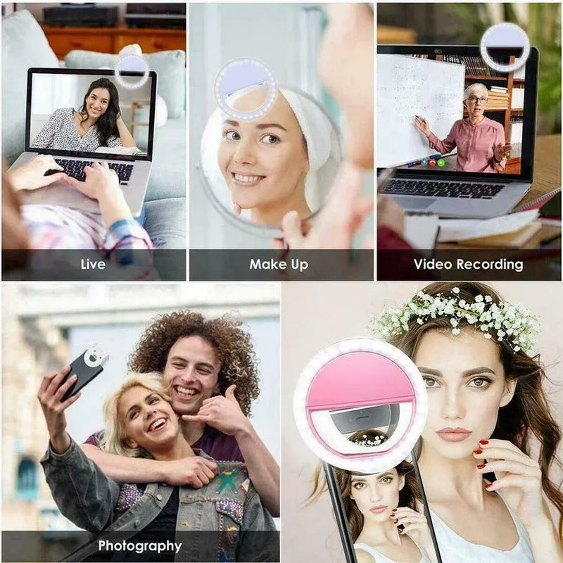 Portable Led Mobile Ring Light For Selfie Vlogging