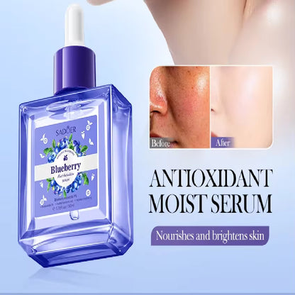 Sadoer Blueberry Hyaluronic Acid Face Serum Facial Essence Moisturizing Firming Nourishing Facial Serum For Face Skin Care