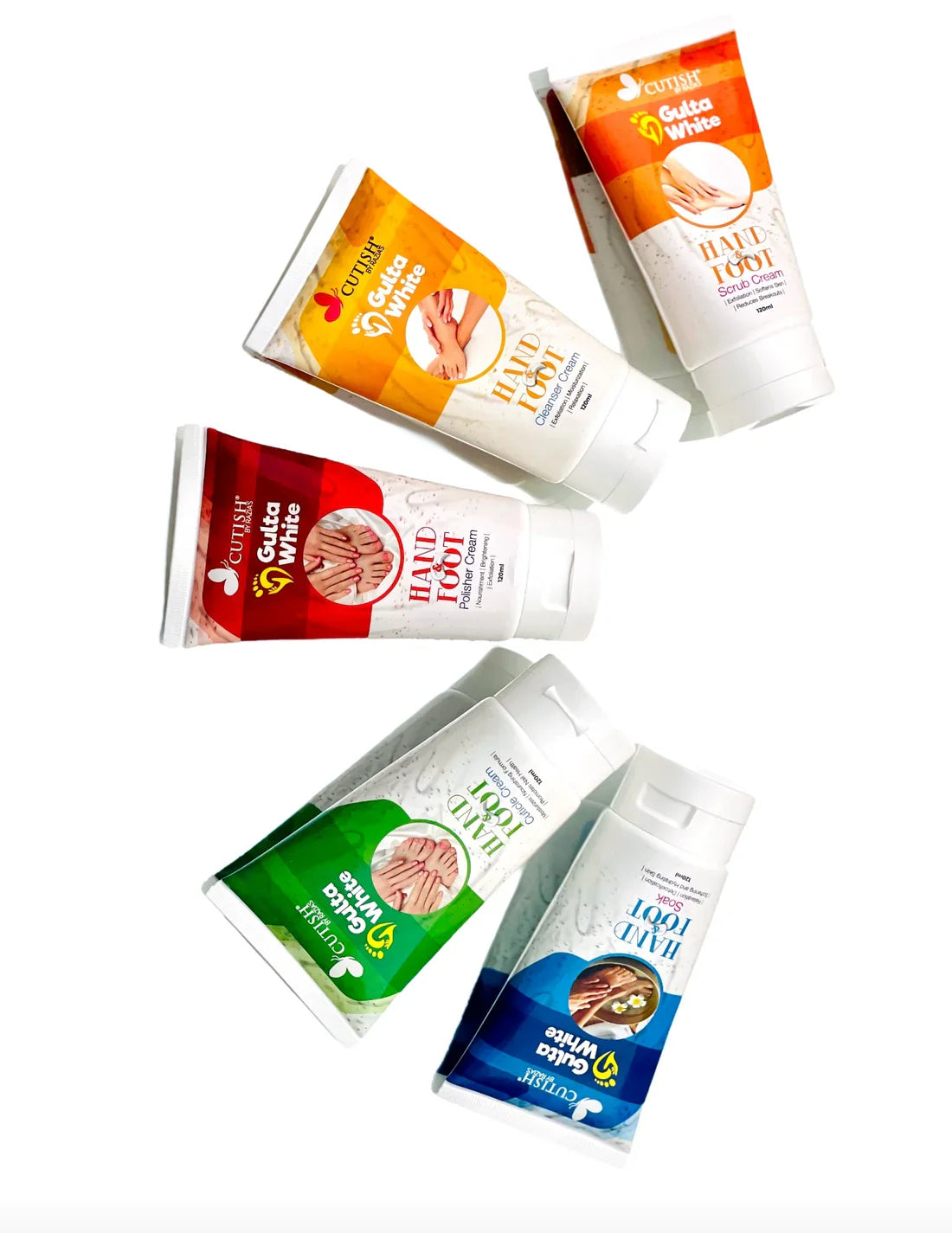 Cutish Manicure & Pedicure Kit (Each Tube 120ml)