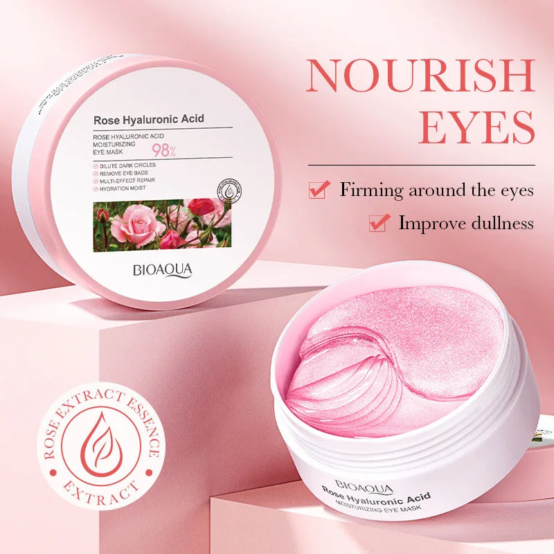 Bioaqua Rose Hyaluronic Eye Mask Hydrating & Firming Treatment