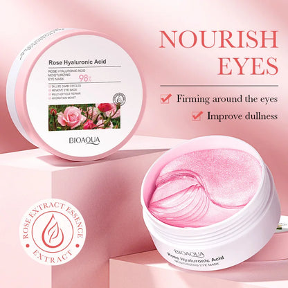 Bioaqua Rose Hyaluronic Eye Mask Hydrating & Firming Treatment