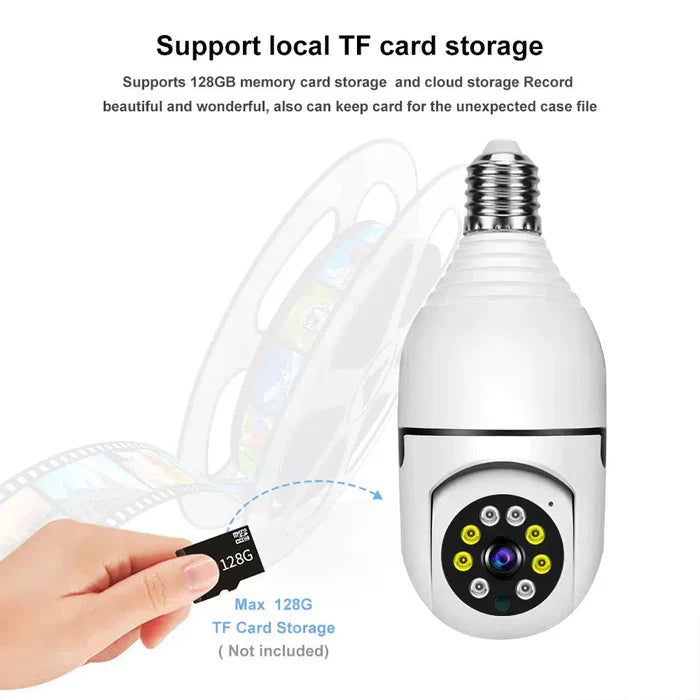 360° Wireless Wifi Panoramic Bulb Camera