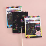 Multicolor Rainbow Kids Magic Drawing Paper Scratch Sketch Notebook