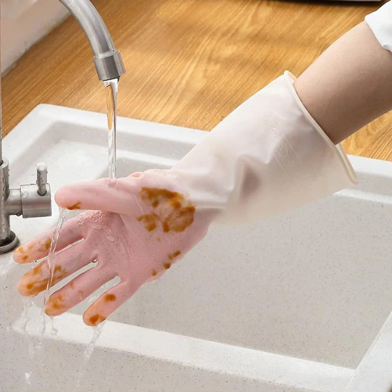 Silicon Cleaning Gloves Reusable Non-Slip