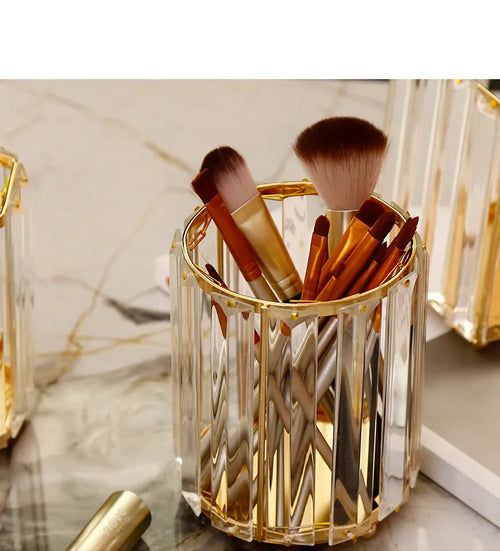 Crystal Glass For Makeup Brushes Pencil Jar