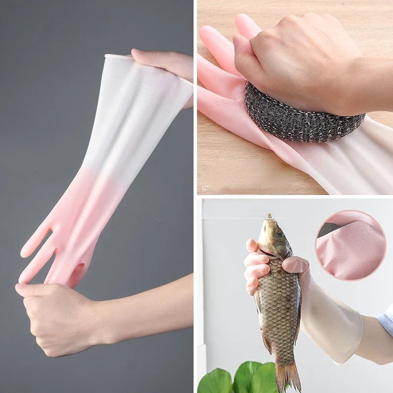 Silicon Cleaning Gloves Reusable Non-Slip