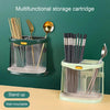 Multipurpose Wall Mounted Or Desktop Standing Kitchen Cutlery Holder Organizer With Drain Hole Visible Compartments