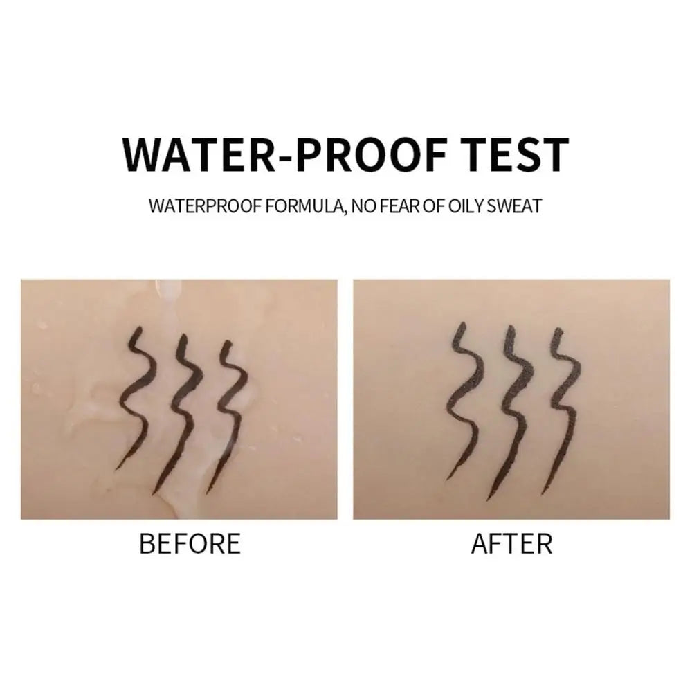 YANQINA Black Liquid Eyeliner Curl Mascara Quick Drying Waterproof