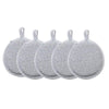 Double Side Reusable Silver Wire Dish Washer Sponge Dish Wash Pad Pack of 10