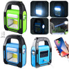 LED Solar Handheld Light Camping Lantern Multifunctional USB Charging Night Fishing Torch