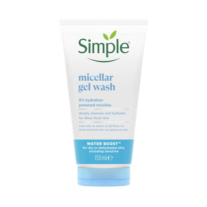 Simple Water Boost Micellar Facial Gel Wash 150ml