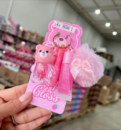 Lucky Model 3in1 New Key Chain Lipgloss