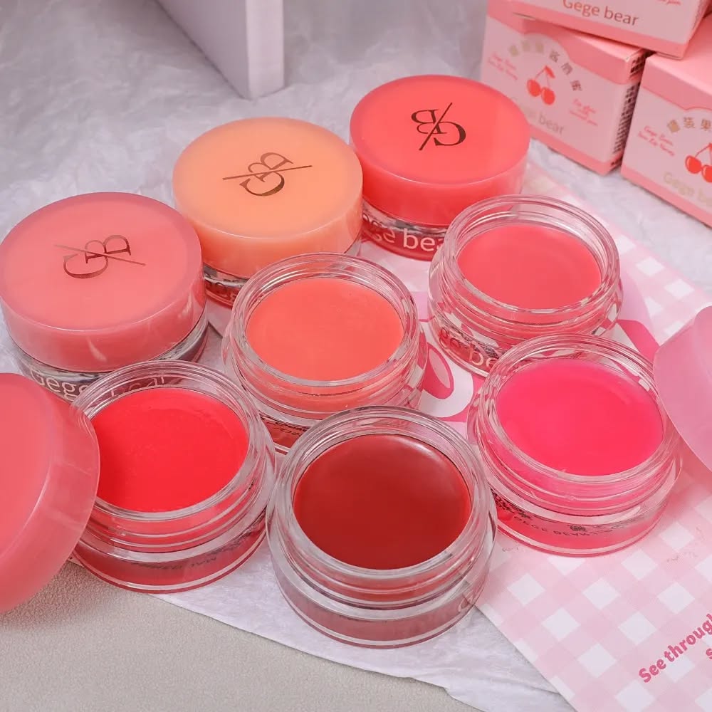 Gege Bear Jam Lip Honey Moisturizing and Shiny Lip Balm Jar