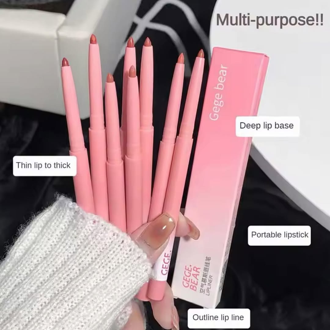 Gege Bear Matte Lip Liner 8Pcs Set