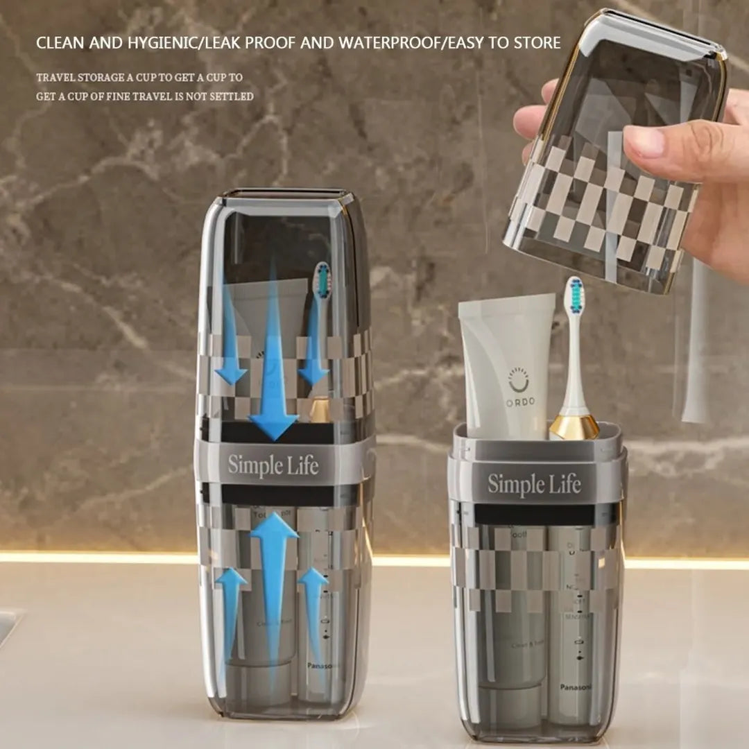 Multipurpose Transparent Toothbrush Holder