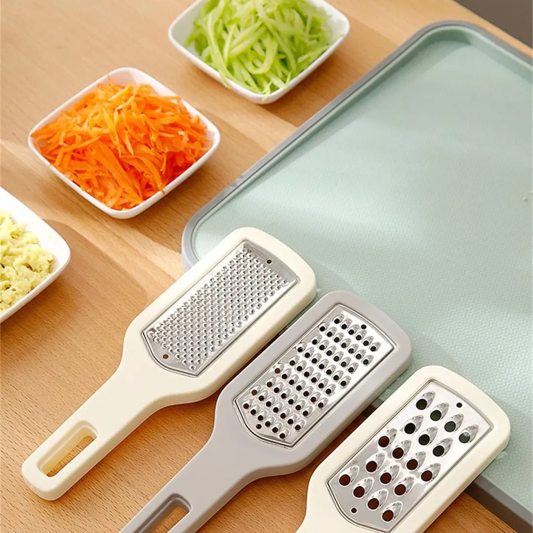 Manual Grater Fruit Vegetable Grater Carrot Shredder 3Pcs Set