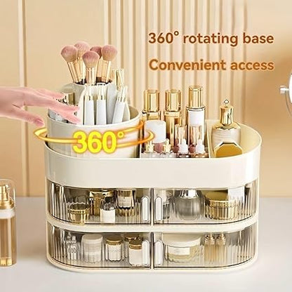Multipurpose Large Capacity Desktop Cosmetic And Jewelery Organizer
