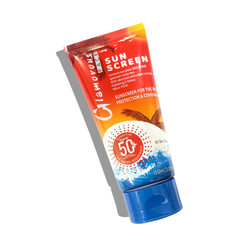 Glamorous Face Sun Screen Lotion Sunblock SPF50+ UVA UVB