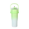 Stainless Steel Gradient Tumbler With Lid & Straw Water Bottle