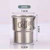 Stainless Steel Coffee Cup With Straw