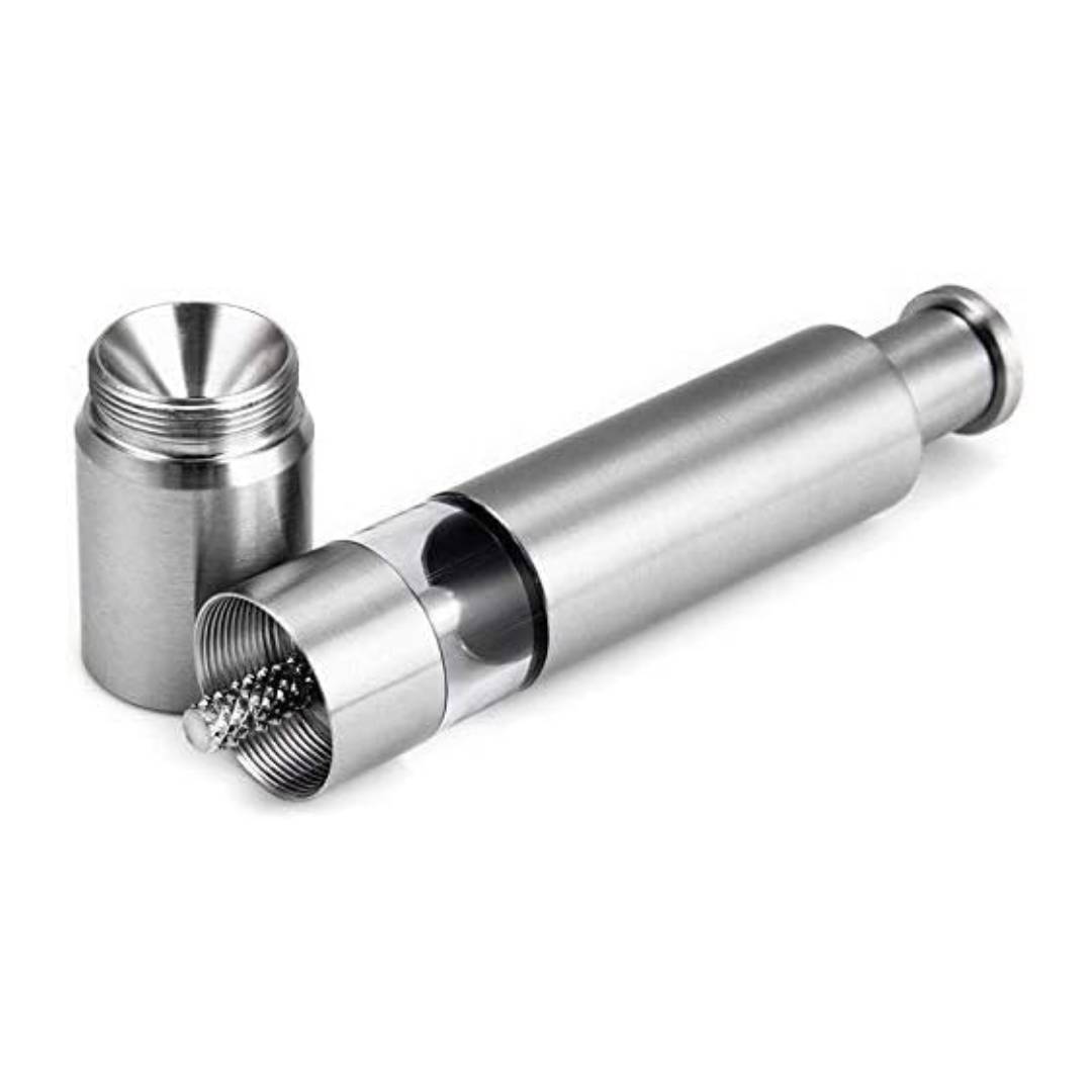 Stainless Steel Mini Pepper Grinder Crusher Mill Button Press Technology