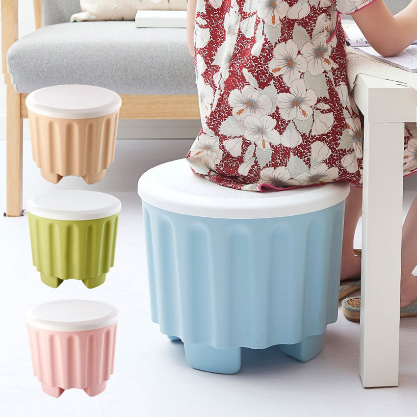 Toy Barrel Stool With Storage Box