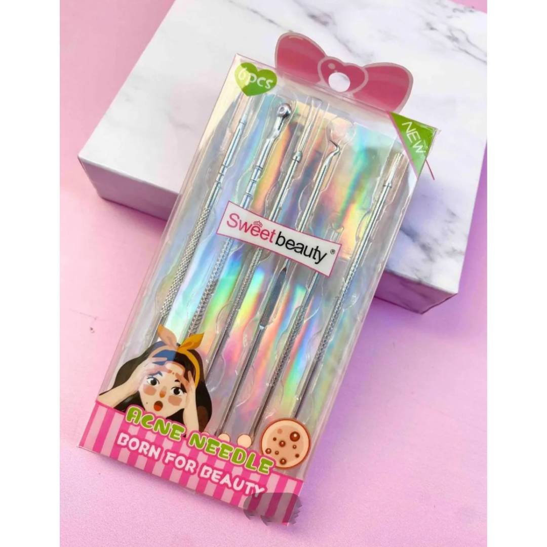 Sweet Beauty Black Head Remover Acne Needle 6Pcs Kit